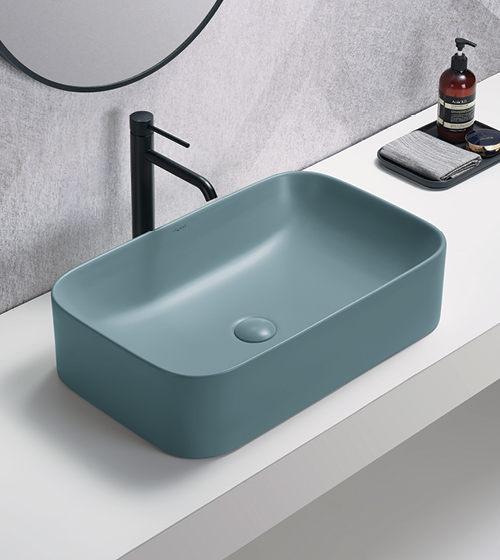 Table Mounted Wash Basin ( Seafoam Green ) – Aquant India